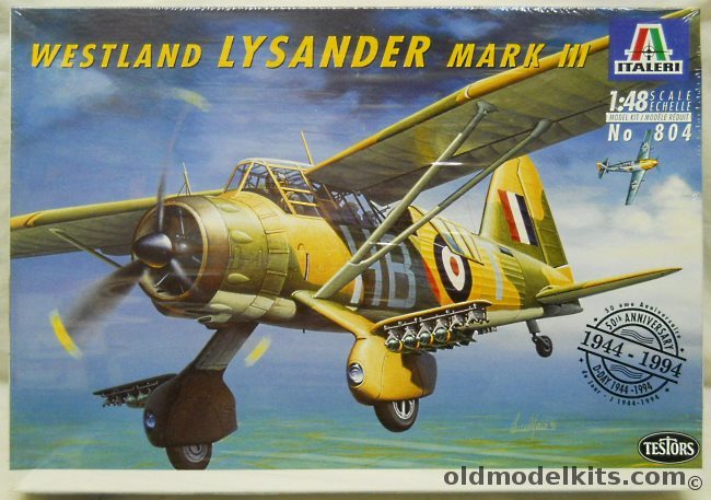 Italeri 1/48 Westland Mk III Lysander - RAF No. 239 Sq 1941 or Free French Forces Group Gretagne Tunisia 1942, 804 plastic model kit